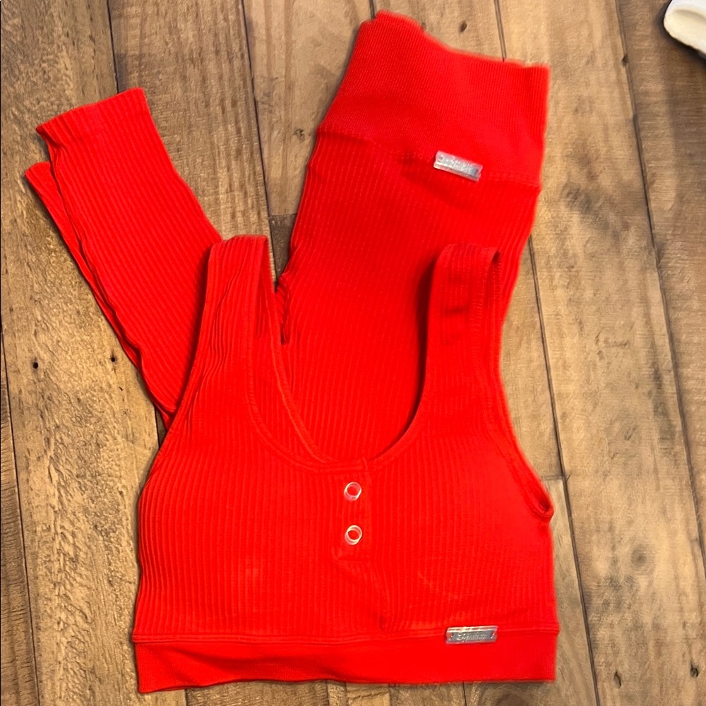 Vibrant Red Women’s Bottoms Set